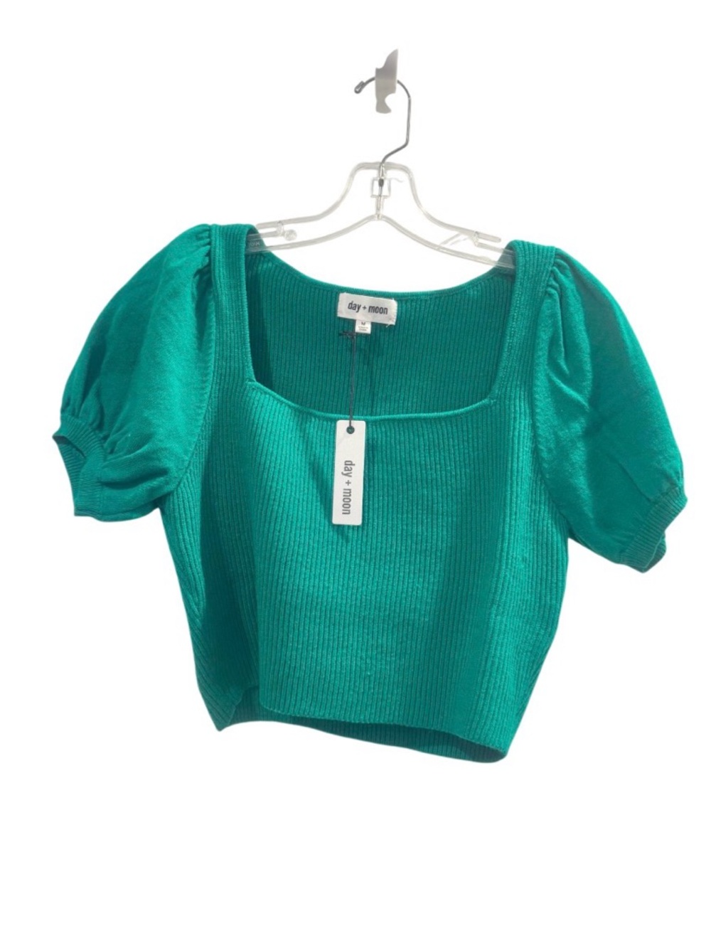 NWT NEW TAGS DO + BE Emerald Green CROP top women’s size MEDIUM